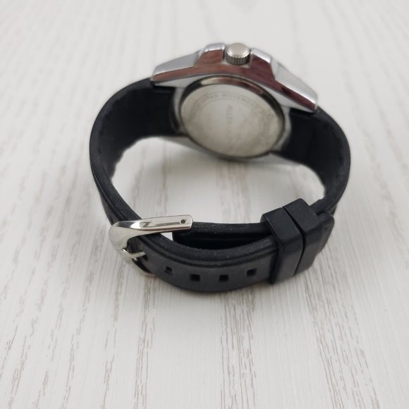 Allen Lyle Black Silicone Round Face Watch Crystal - Picture 4 of 7